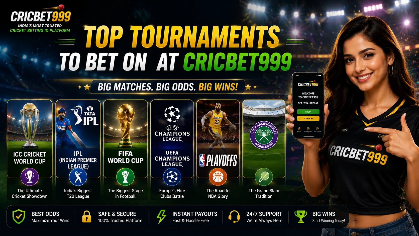 Top Tournaments to Bet On at Cricbet999